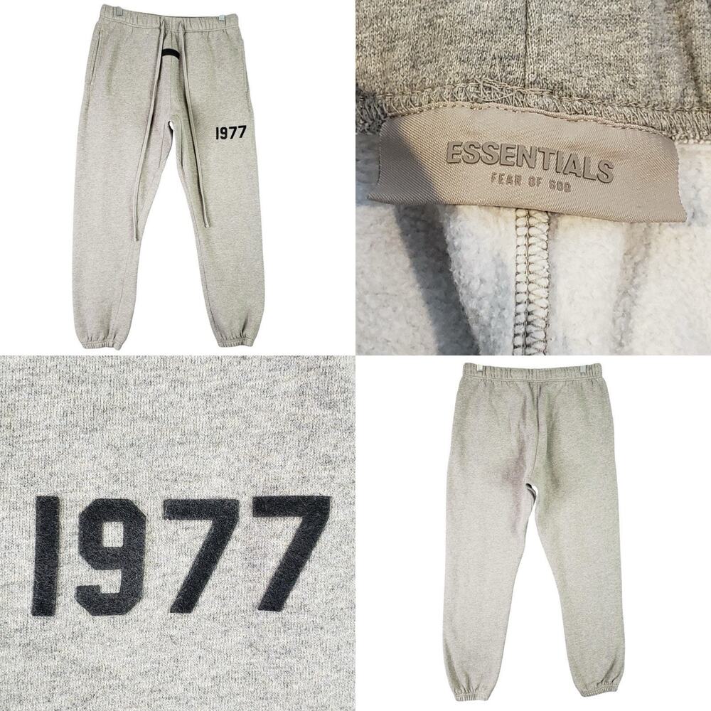 Fear of God Essentials 1977 Sweatpants Men’s Size Medium Fleece Joggers Gray